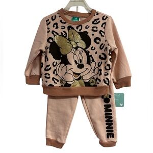 Disney Minnie Mouse Pajama Set - Pink and Gold